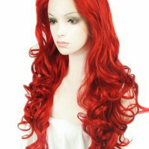 ♥️RED 22” BODY WAVY LACE FRONT WIG? *NWT